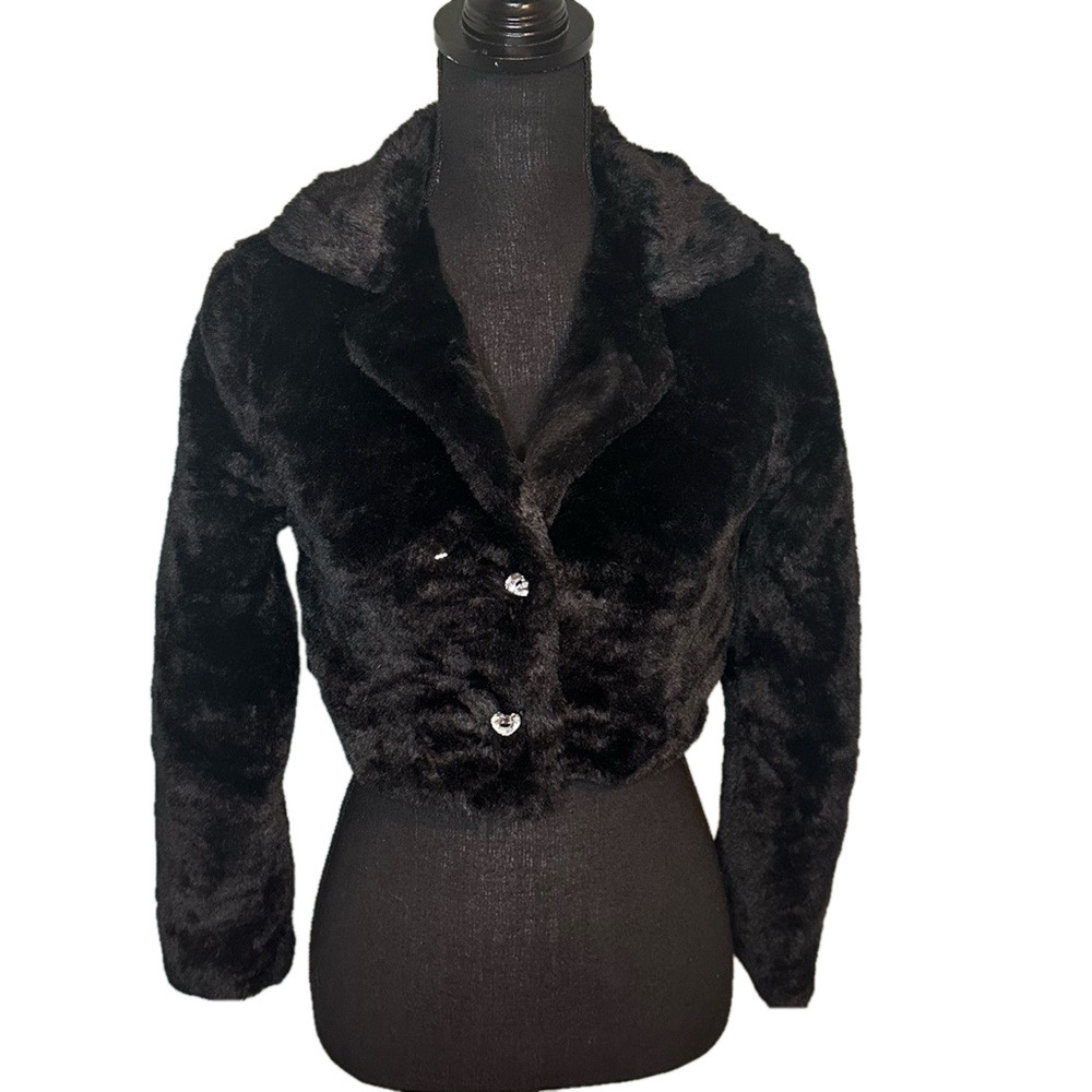 KnitWorks Faux Fur Kid Coat – Girls’